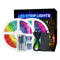 All in One Set Waterproof 5m Strip 44Key IR Remote Controller and 12V 5A power supply RGB Flexible 5050 LED Strip Light